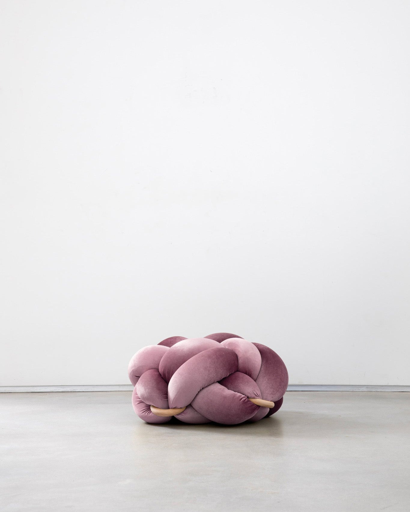 (M) Mauve Knot Floor Cushion