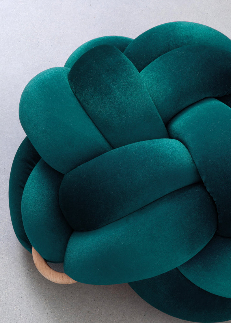 (M) Petrol Knot Floor Cushion