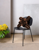 Acorn Velvet Knot Pillow