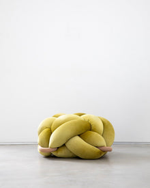 (M) Citron Knot Floor Cushion