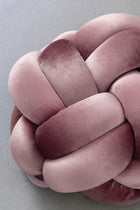 (L) Mauve Knot Ottoman