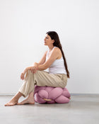 (M) Mauve Knot Floor Cushion