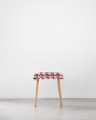 Mauve Velvet Woven Stool