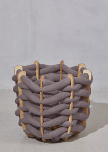 (M) Hull Basket in Graphite Ultra suede