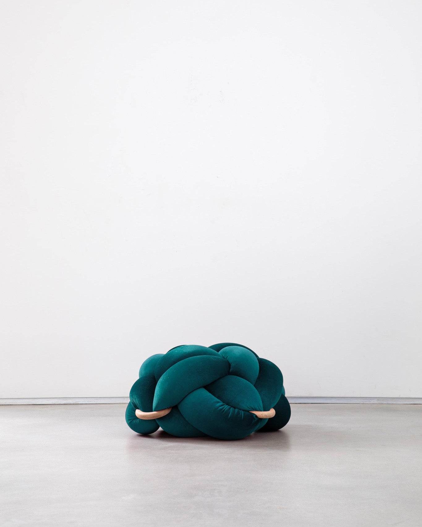 (M) Petrol Knot Floor Cushion