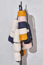 Fisherman's Buoy in Yellow, Cream, Blue and Pink